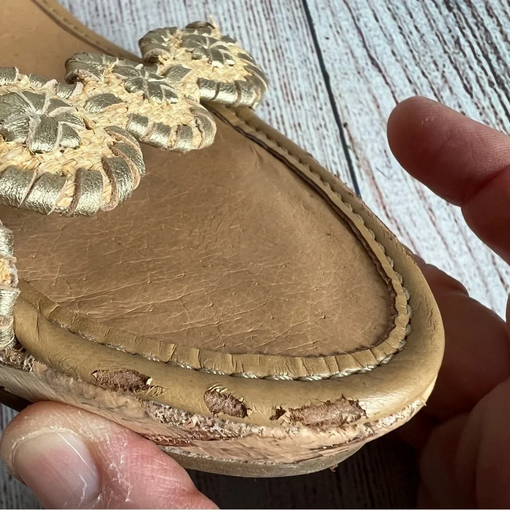 Jack Rogers Mid Lauren Wedge Sandals 9M